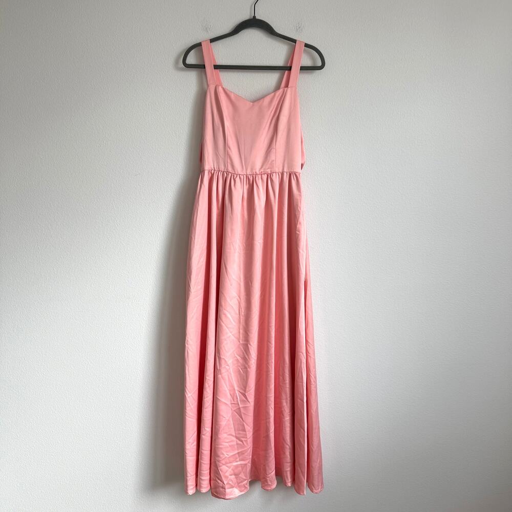 Aura Pink Maxi-Length Dress S Coquette Soft Girl Prom Elegance Royalcore Glam